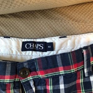 Multi-colored Chaps shirts-waste size 40